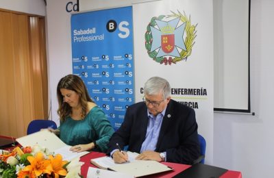 Firmada La Actualización Del Convenio Entre El Colegio Y Banco Sabadell