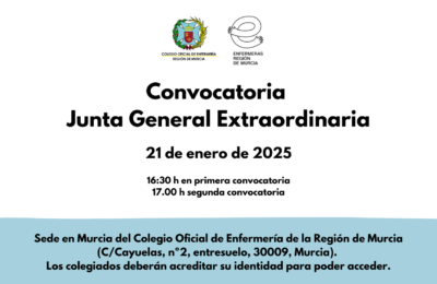 Convocatoria De Junta General Extraordinaria 21 Enero 2025