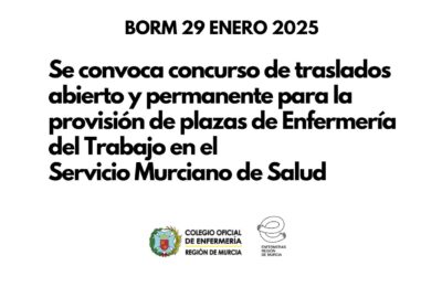 Convocado Concurso De Traslados Abierto Y Permanente De Enfermería Del Trabajo En El Servicio Murciano De Salud