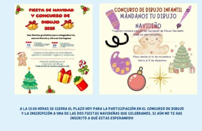 Comienza la cuenta atrás para inscribirte a una de las dos fiestas navideñas que organiza el Colegio