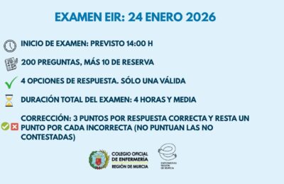 Los aspirantes se examinan mañana del EIR en Murcia