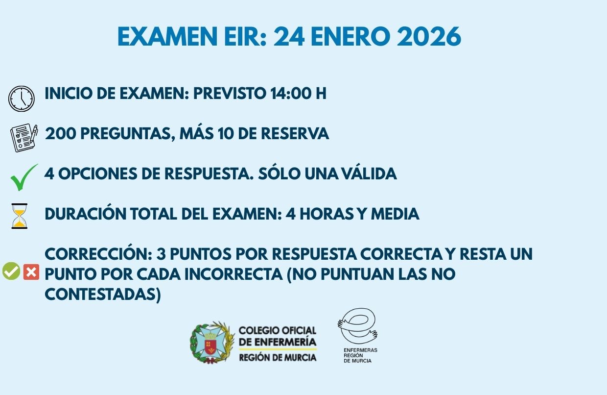 Los aspirantes se examinan mañana del EIR en Murcia