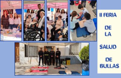 El Colegio acompaña a las enfermeras de Bullas en la II Feria de Salud de la localidad