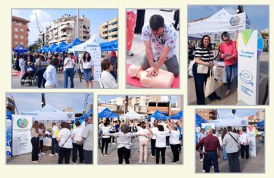 Las enfermeras centran su presencia en la Feria de la Salud de Alcantarilla en la prevención y los hábitos saludables