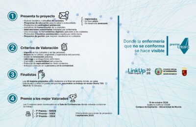 El Colegio avala el Premio LinkUp – Cuidados de Enfermería y anima a los colegiados a presentar sus proyectos