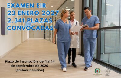 Murcia contará con 109 plazas EIR en la convocatoria 2027