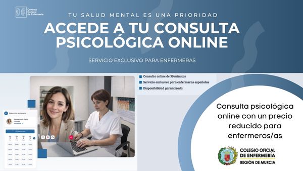 Videoconsultas de psicología a precio reducido para colegiados/as